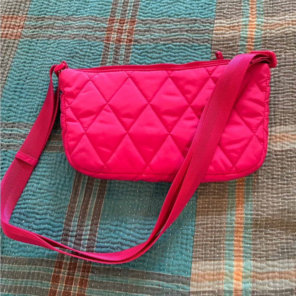 Quilted Pink Shoulder Bag